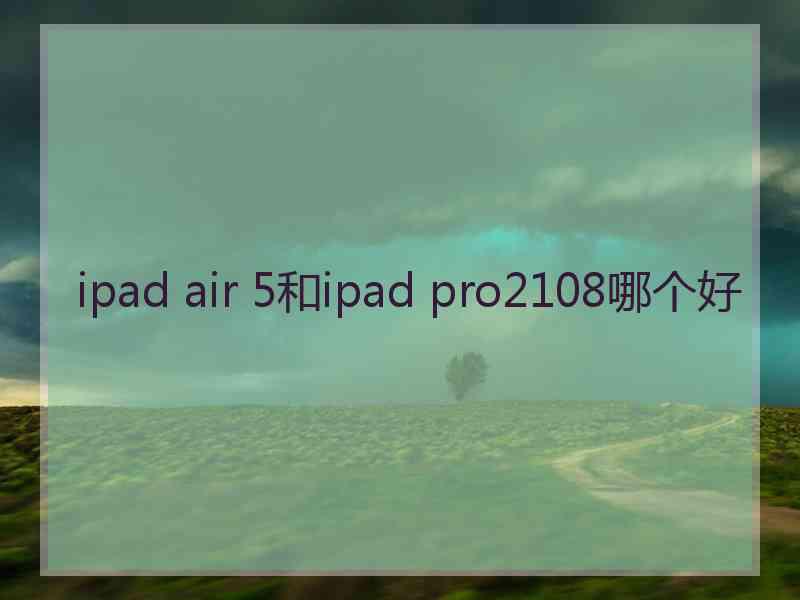 ipad air 5和ipad pro2108哪个好