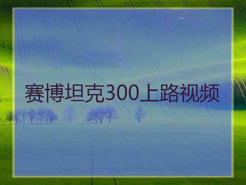 赛博坦克300上路视频