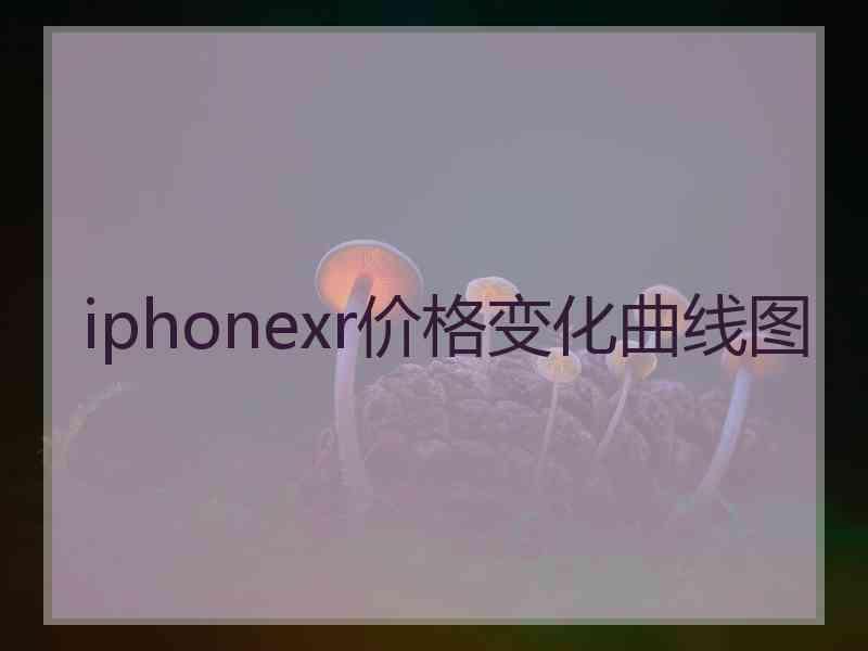 iphonexr价格变化曲线图