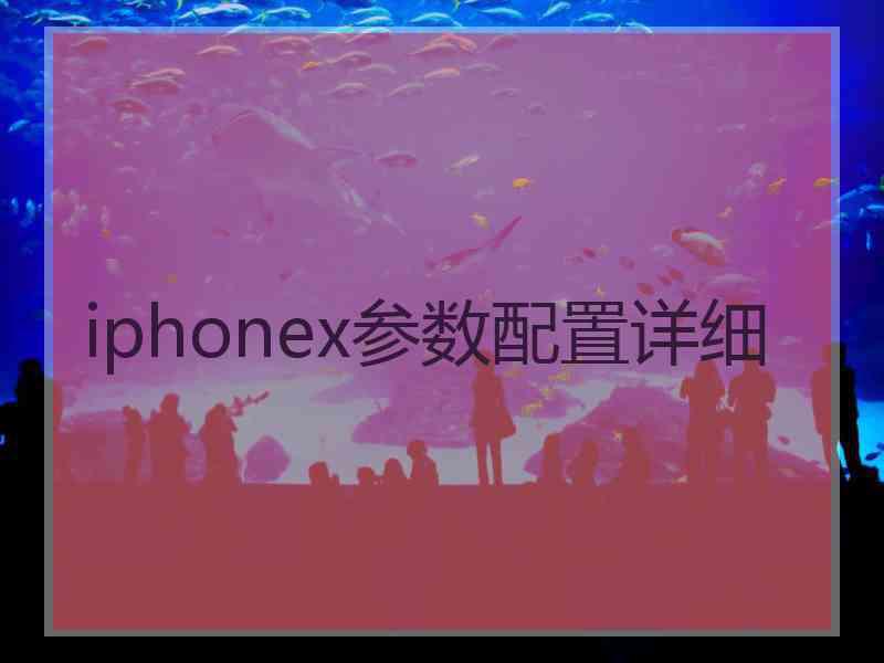 iphonex参数配置详细