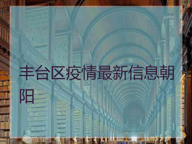 丰台区疫情最新信息朝阳