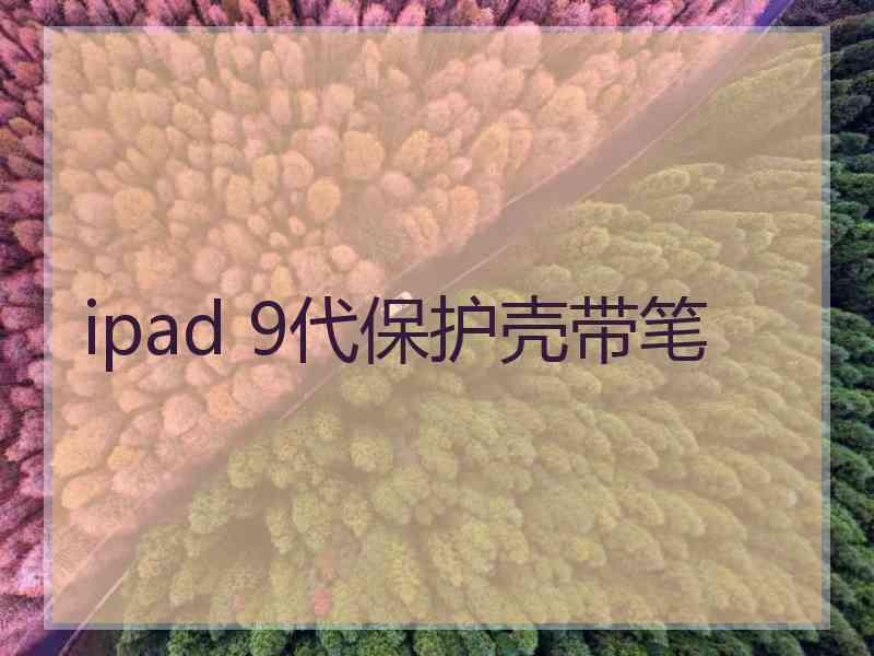 ipad 9代保护壳带笔