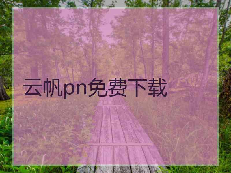 云帆pn免费下载