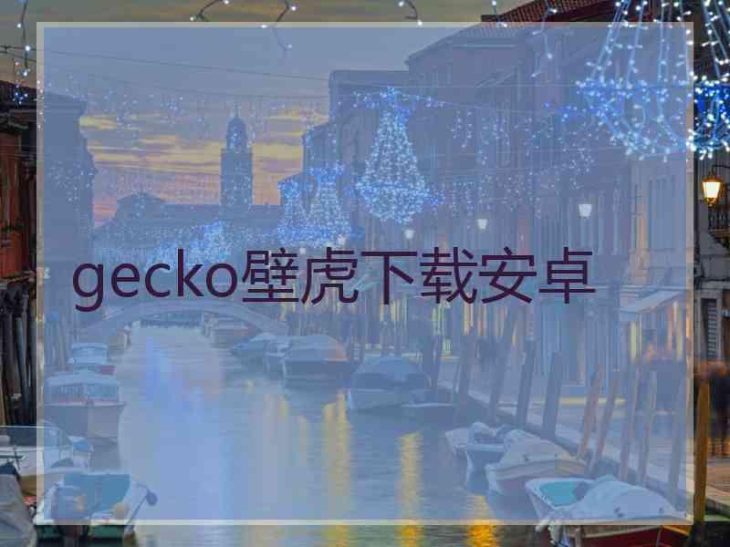 gecko壁虎下载安卓