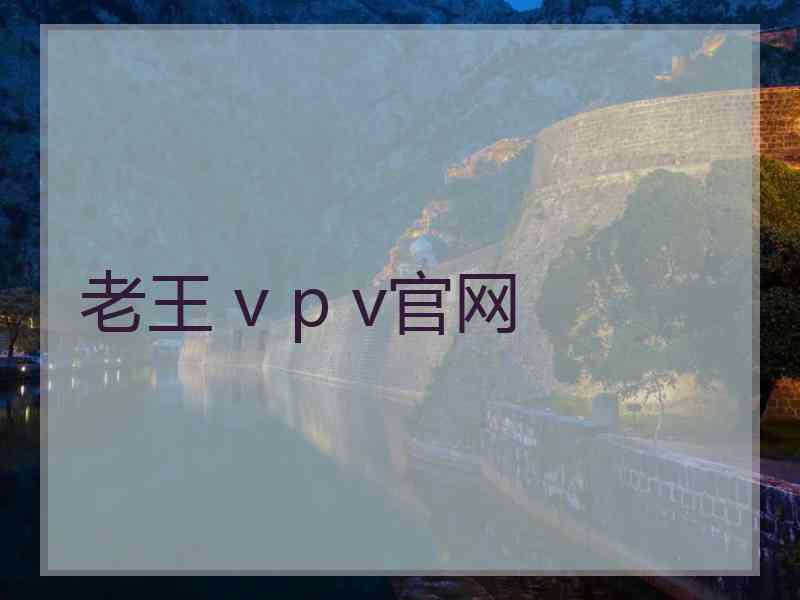 老王 v p v官网