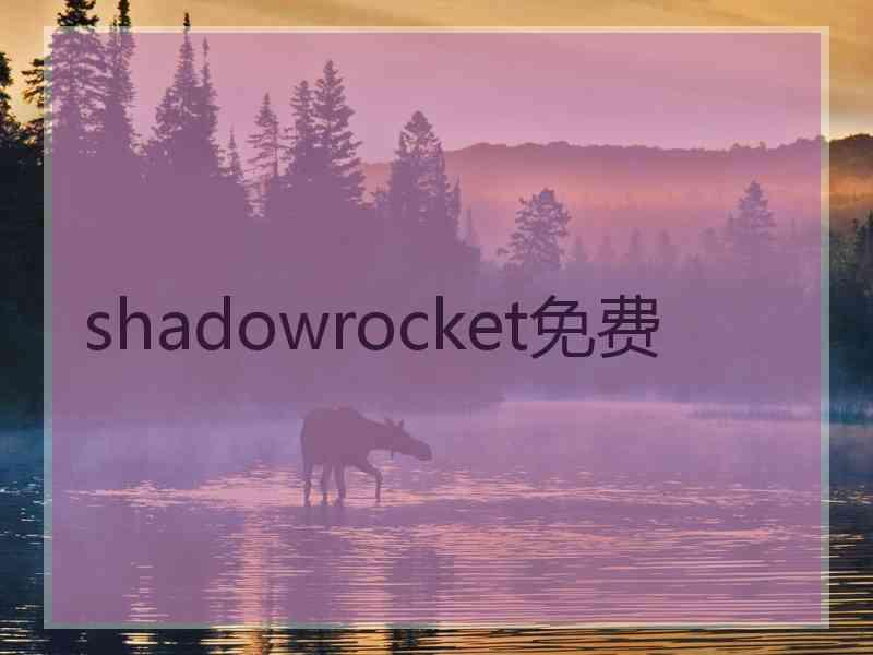 shadowrocket免费