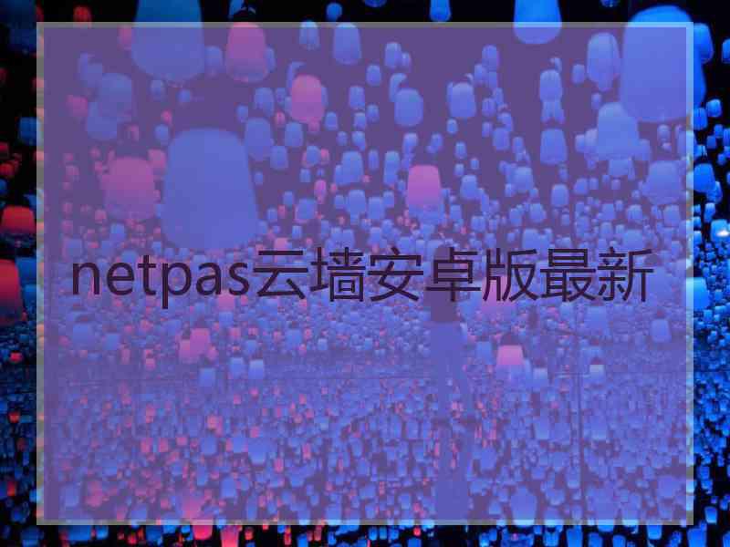 netpas云墙安卓版最新