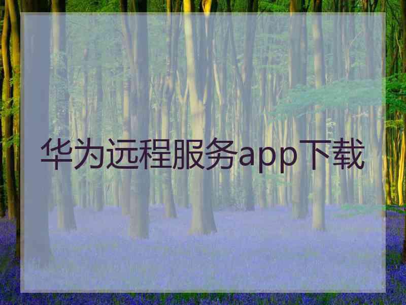 华为远程服务app下载