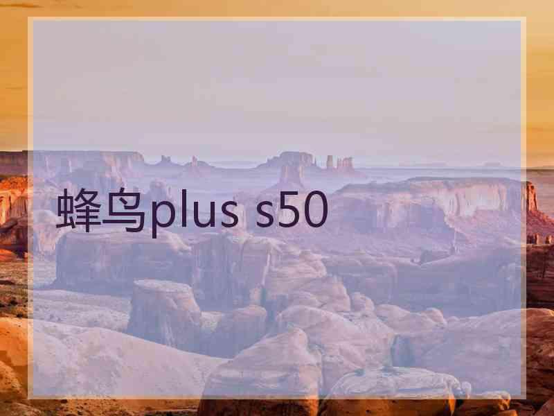 蜂鸟plus s50