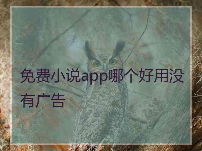 免费小说app哪个好用没有广告