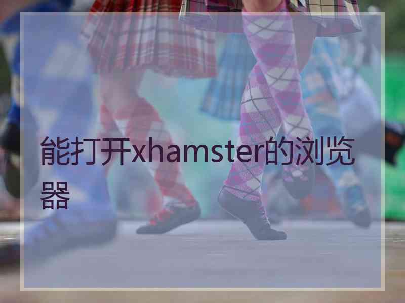 能打开xhamster的浏览器