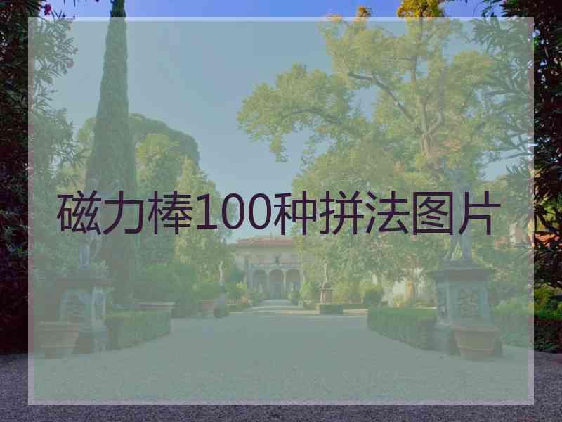 磁力棒100种拼法图片