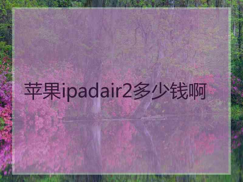 苹果ipadair2多少钱啊