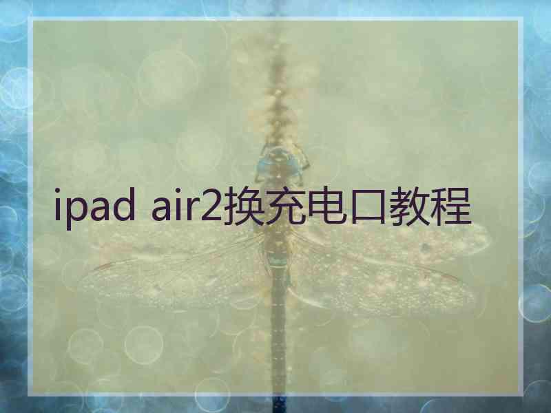 ipad air2换充电口教程