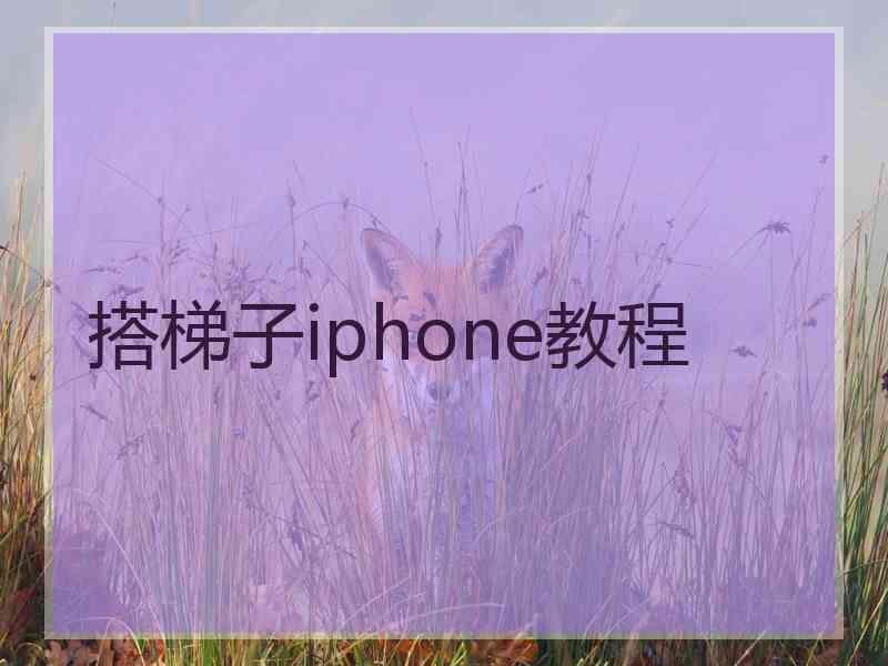 搭梯子iphone教程