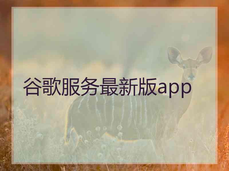 谷歌服务最新版app