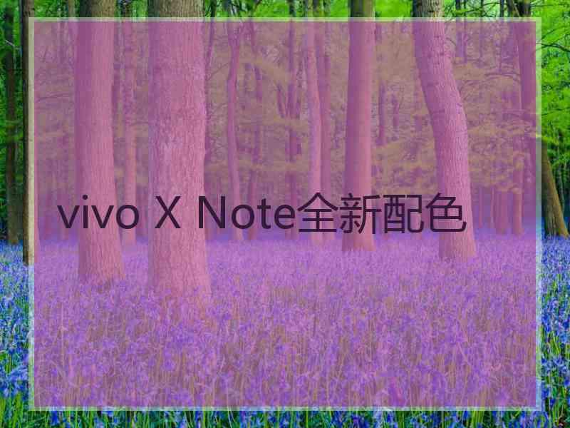 vivo X Note全新配色