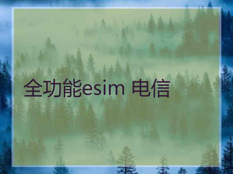 全功能esim 电信