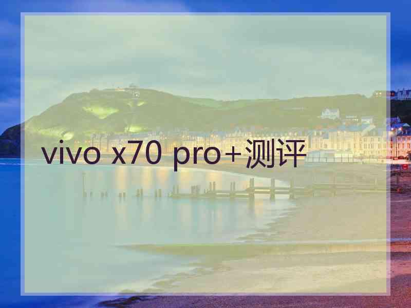 vivo x70 pro+测评