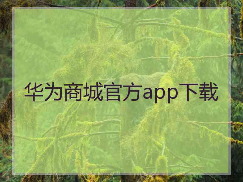 华为商城官方app下载