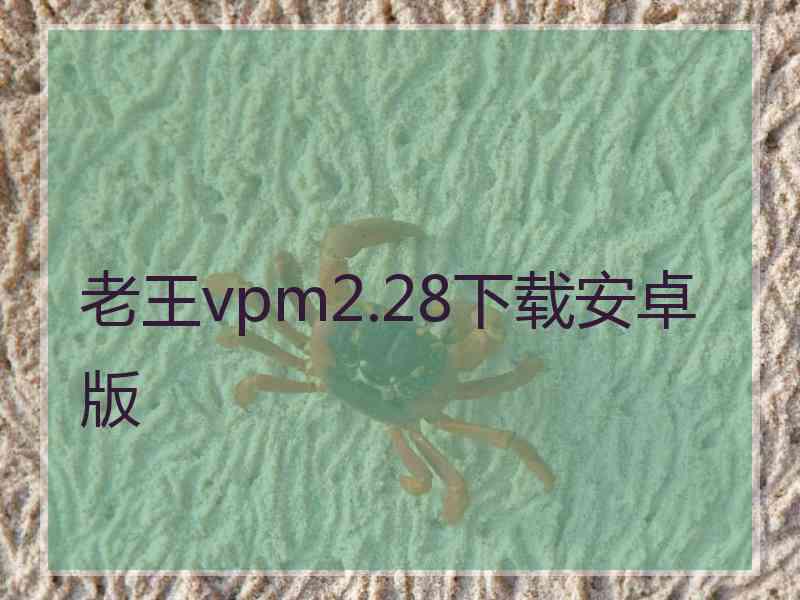 老王vpm2.28下载安卓版