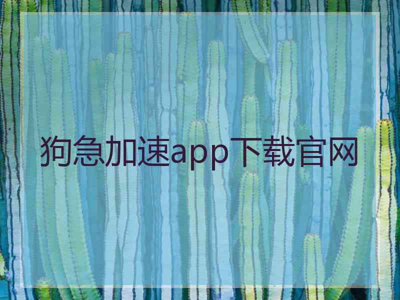 狗急加速app下载官网