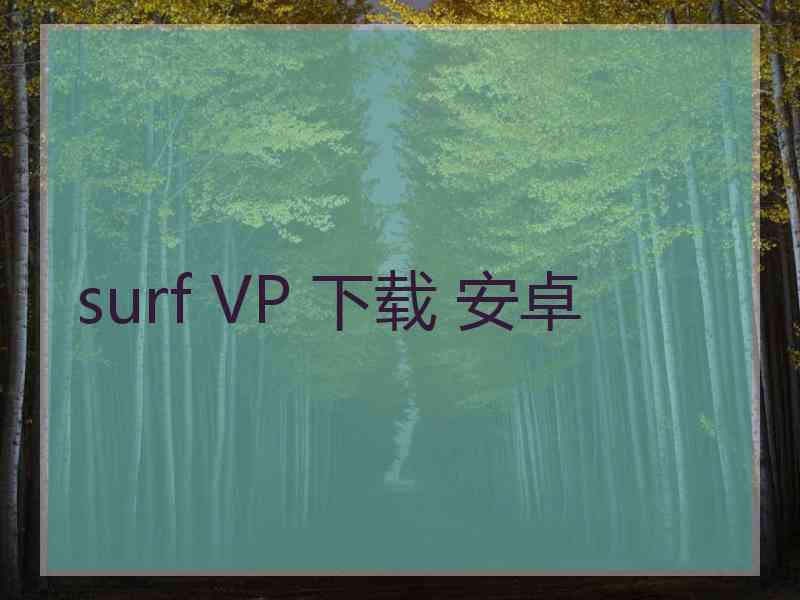 surf VP 下载 安卓