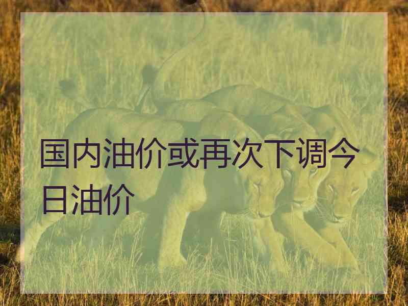 国内油价或再次下调今日油价