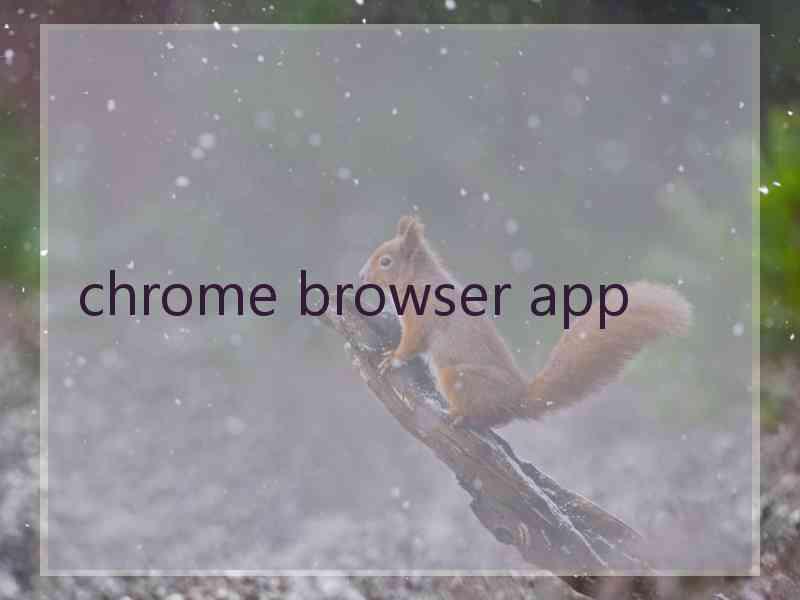 chrome browser app