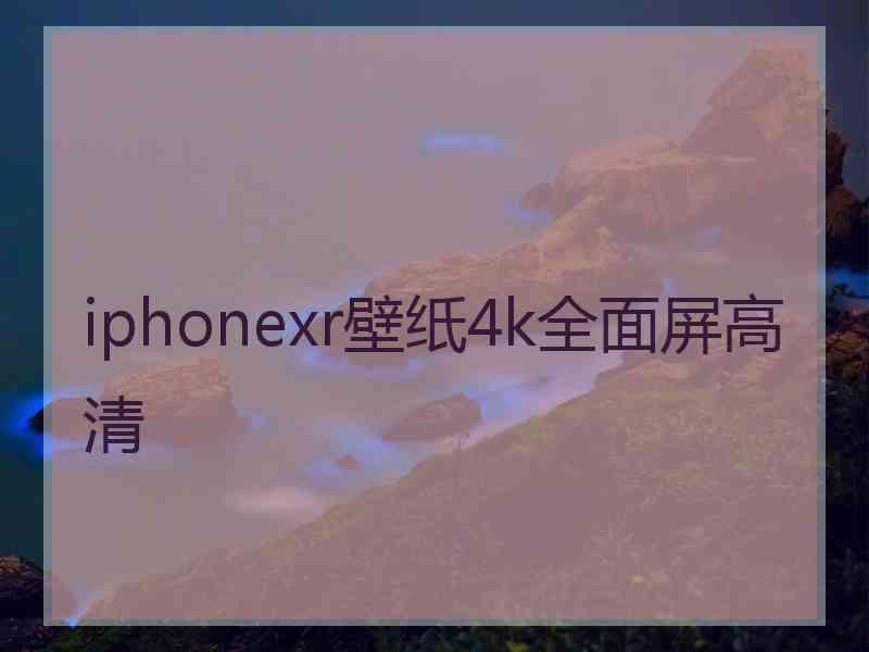 iphonexr壁纸4k全面屏高清