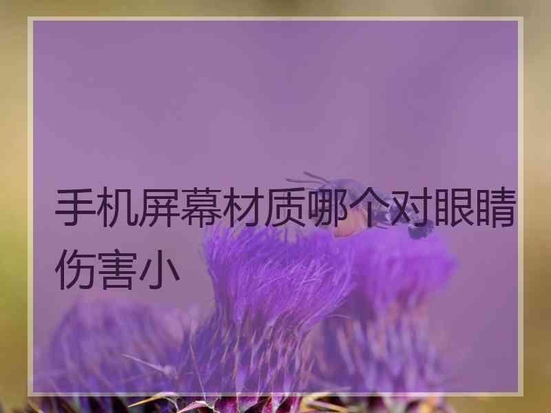 手机屏幕材质哪个对眼睛伤害小