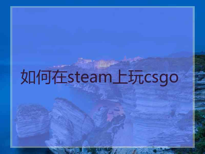 如何在steam上玩csgo