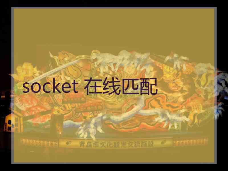 socket 在线匹配