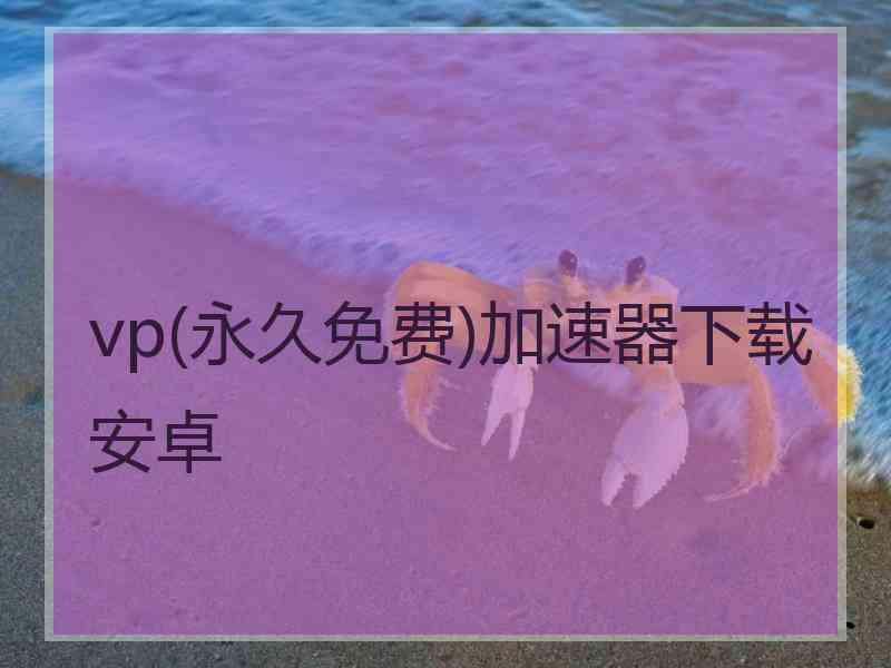 vp(永久免费)加速器下载安卓