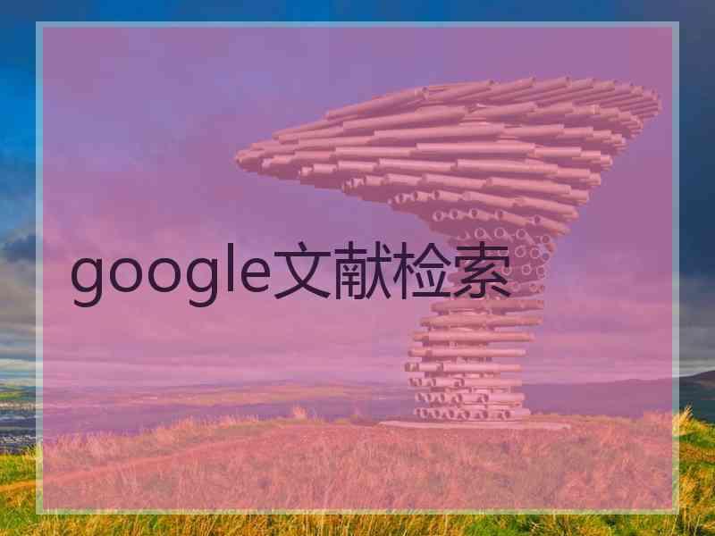 google文献检索