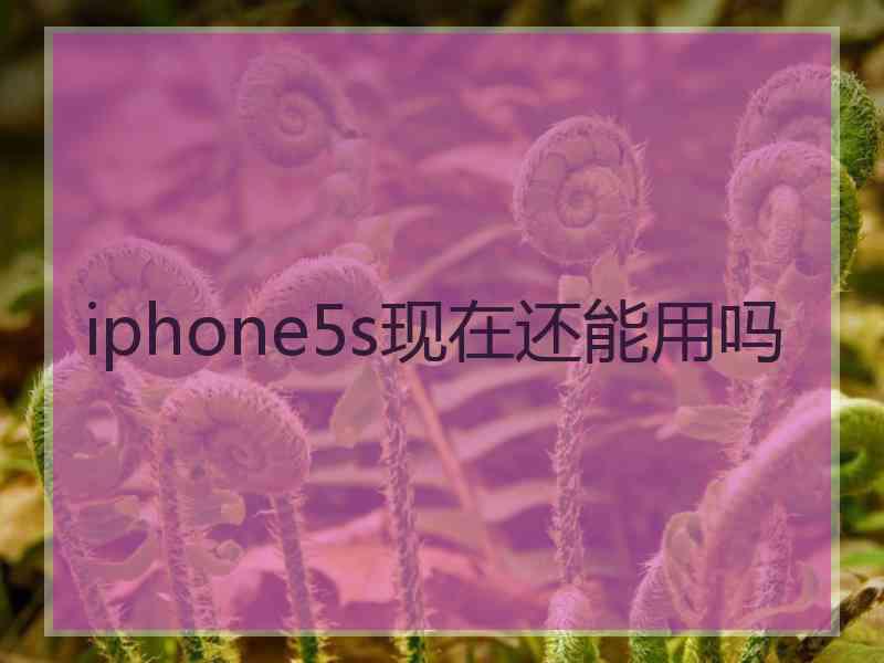 iphone5s现在还能用吗