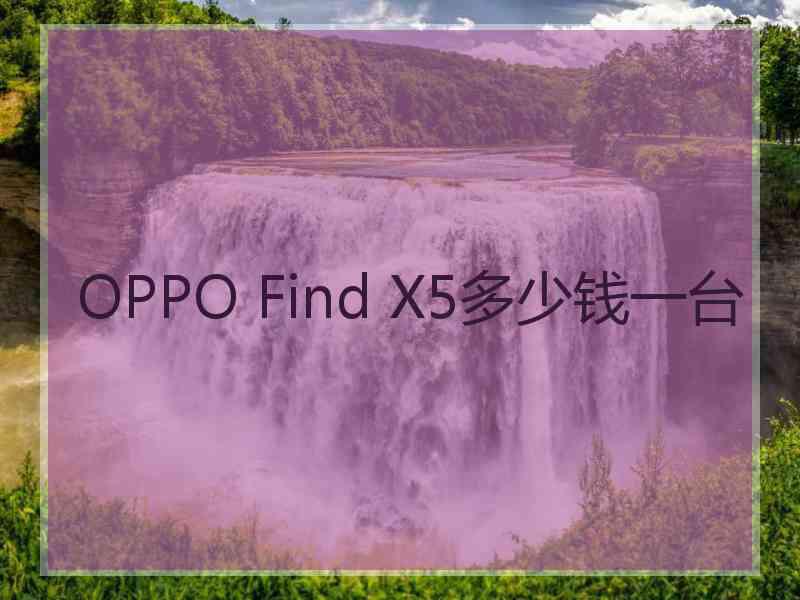 OPPO Find X5多少钱一台