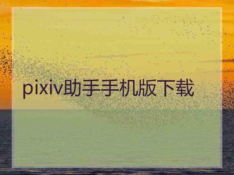 pixiv助手手机版下载