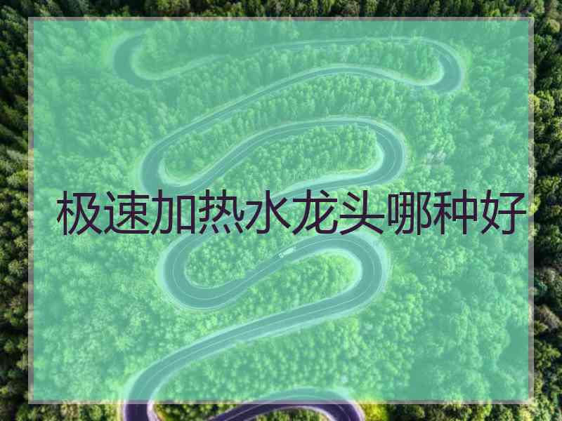 极速加热水龙头哪种好