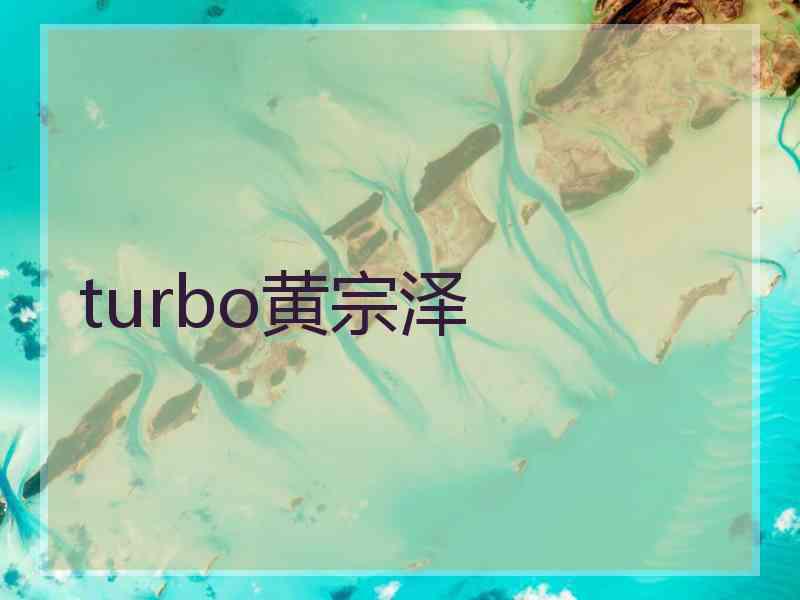 turbo黄宗泽