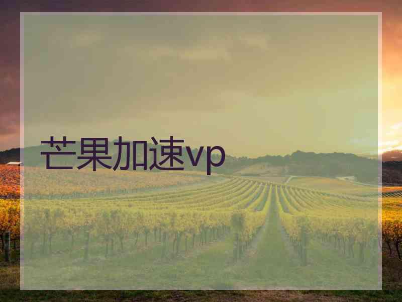 芒果加速vp