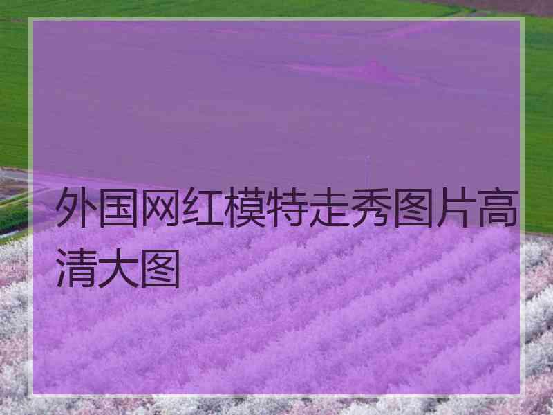 外国网红模特走秀图片高清大图