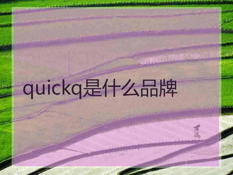 quickq是什么品牌