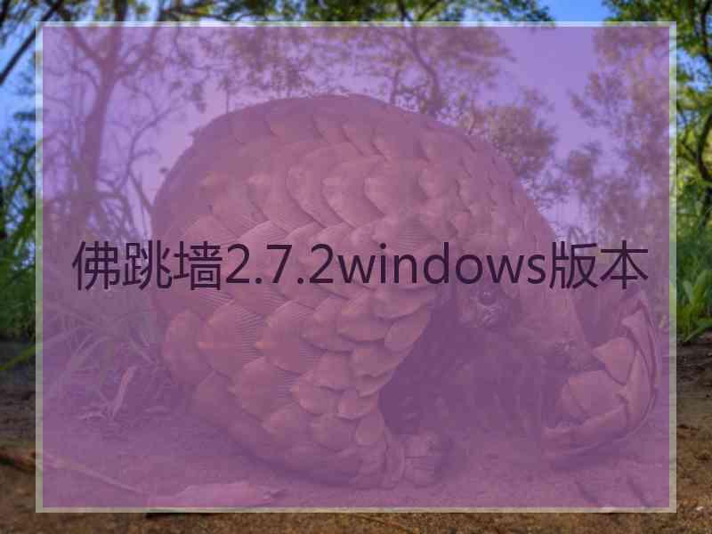 佛跳墙2.7.2windows版本