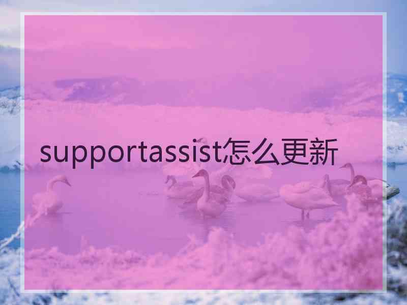 supportassist怎么更新