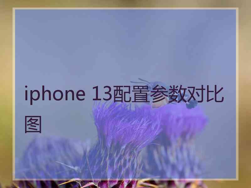 iphone 13配置参数对比图