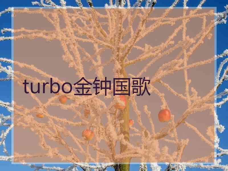 turbo金钟国歌