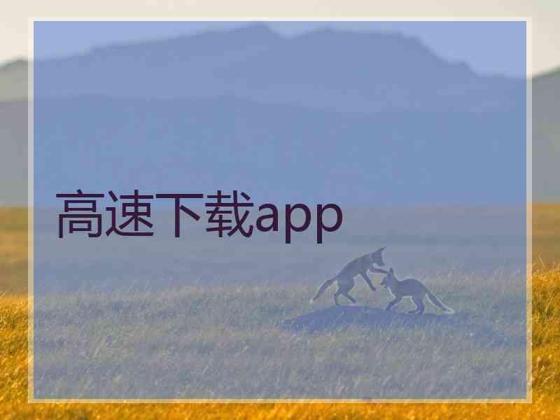 高速下载app