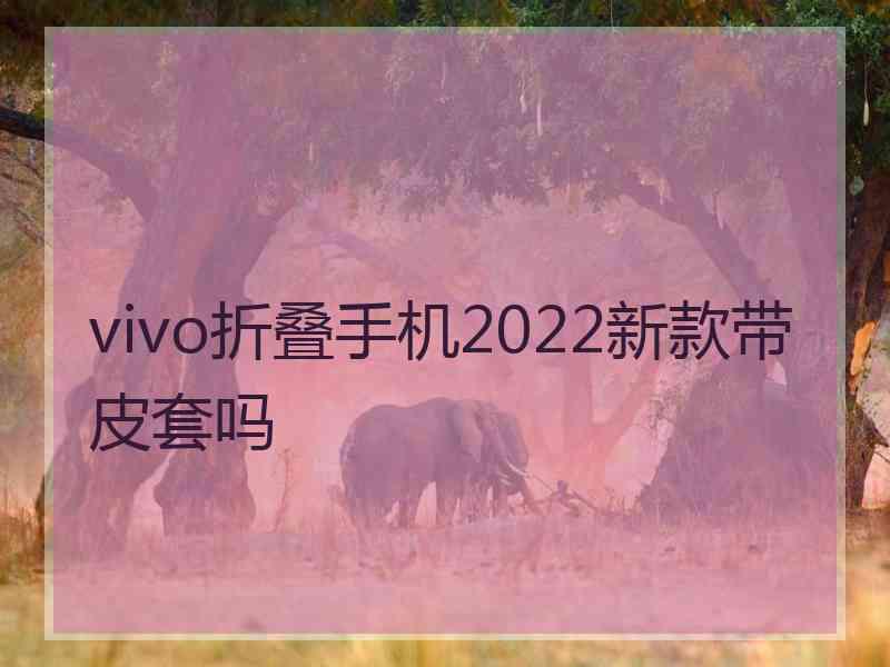 vivo折叠手机2022新款带皮套吗