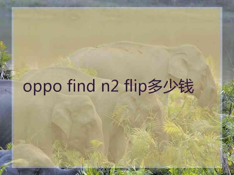 oppo find n2 flip多少钱